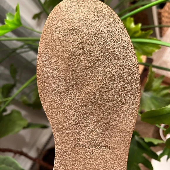 SOLD-Sam Edelman Kolton Wedge Chelsea Boots Cedarwood leather platform size 7 - Picture 9 of 12